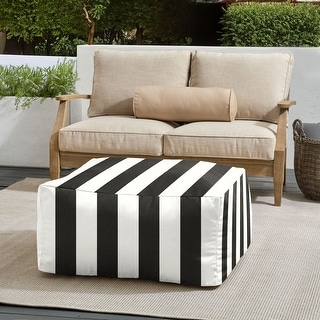 Sorra Home Sunbrella Outdoor Knife Edge Bean Pouf