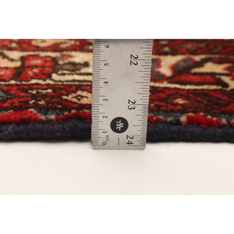 ECARPETGALLERY Hand-knotted Andelz Navy Wool Rug - 3'8 x 9'8