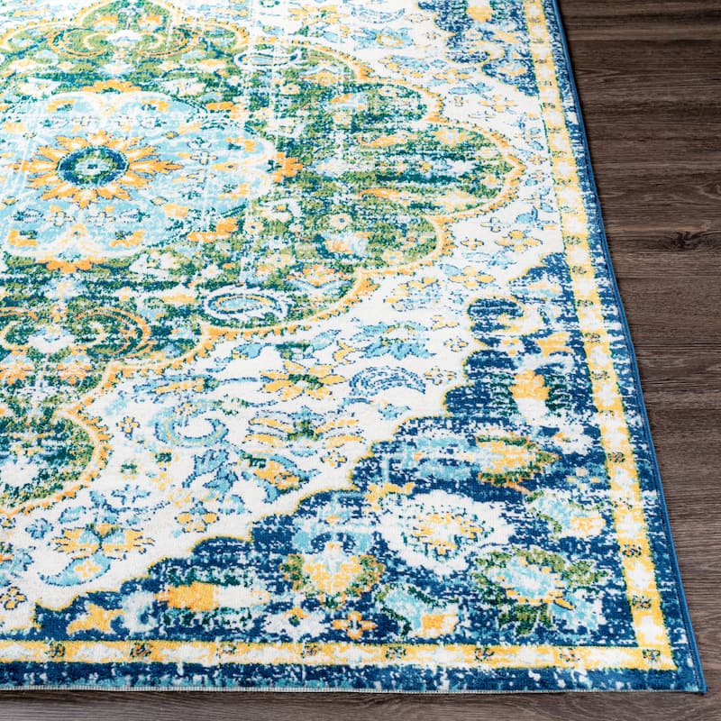 Livabliss Kimaree Bright Boho Medallion Area Rug