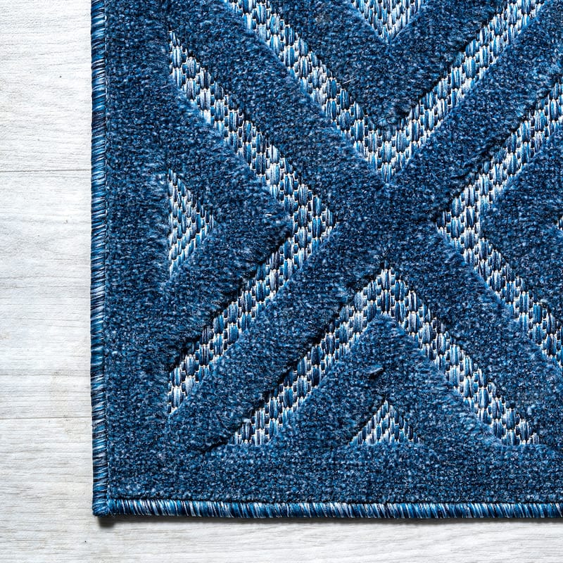 JONATHAN Y Ankara Neutral Diamond Trellis Indoor/Outdoor Area Rug