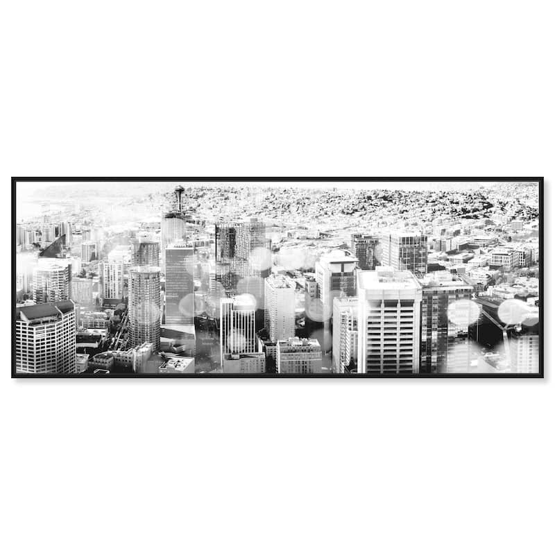 You're in Seattle Panoramic Canvas by Art Remedy - Black - 54" x 20"