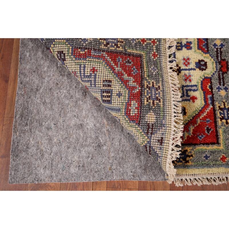 Geometric Kazak Indian Accent Rug Handmade Wool Carpet - 2'0" x 3'0"