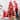 5FT Red Christmas Tree-Pure Red PVC Tree with 624 Tips, Hinged Branches for Easy Setup, Stable Metal Stand