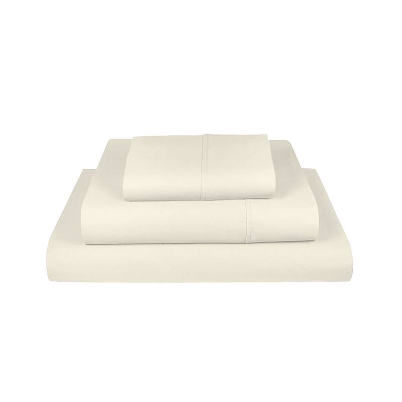 700 TC TRIBLEND Cotton Sheet Set - Twin - Ivory