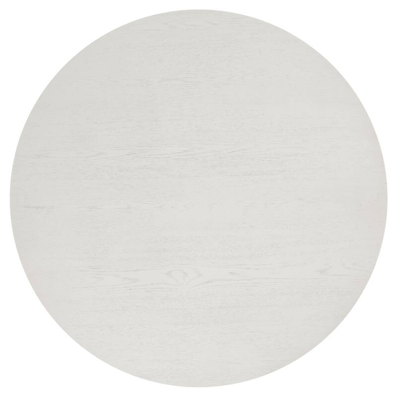 SAFAVIEH Couture Neetu Round Wood Dining Table - 47.75 In W x 47.75 In D x 30 In H - 48Wx48Dx30H