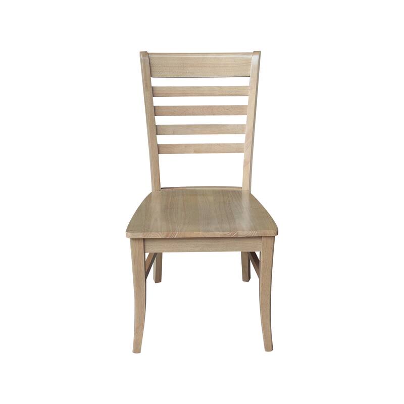 International Concepts Solid Wood Roma Ladderback Dining Chairs, Set of 2