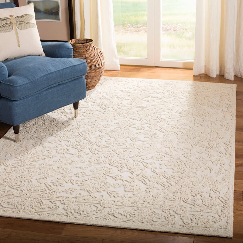 SAFAVIEH Handmade Trace Griselda Modern Wool Rug - 6' x 9' - Ivory