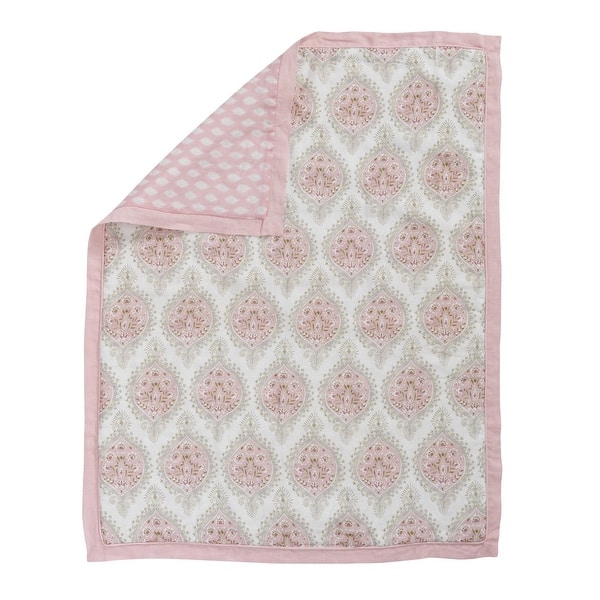 Shop Lambs Ivy Happi By Dena Charlotte Pink White Paisley Leaf