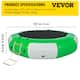 VEVOR Inflatable Water Trampoline Round Inflatable Water Bouncer with ...