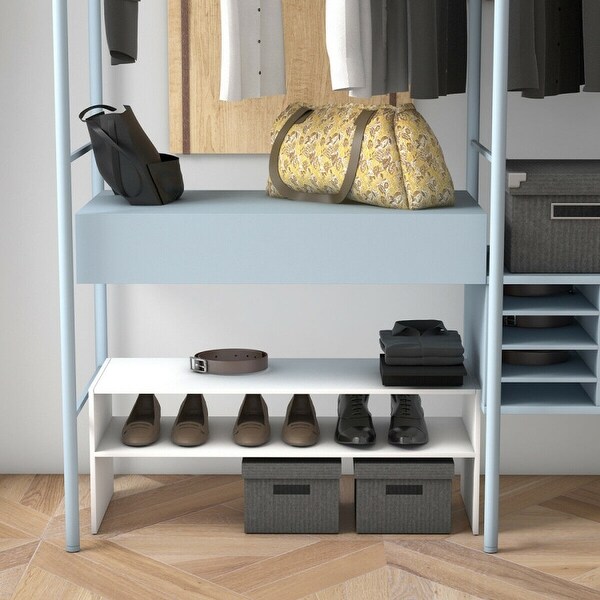 3-piece Stackable 2-tier Shoe Rack Organizer Storage Shelf