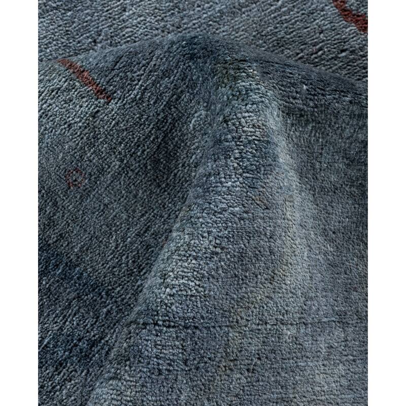 Overdyed One-of-a-Kind Hand-Knotted Area Rug - Gray - 8' 0" x 10' 1"