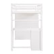 preview thumbnail 11 of 82, Solid Wood Loft Bed with Desk, Drawers, Shelves & Wardrobe