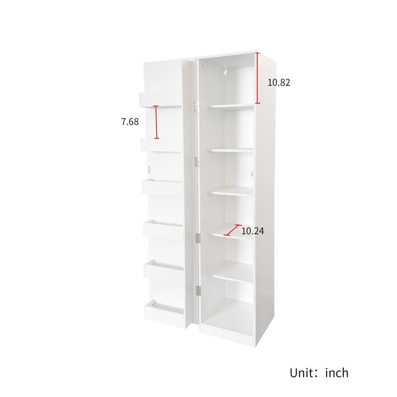 GDF Studio - Maise Modern 70.87"H Freestanding Kitchen Pantry Cabinet with Adjustable Shelves and Storage Doors