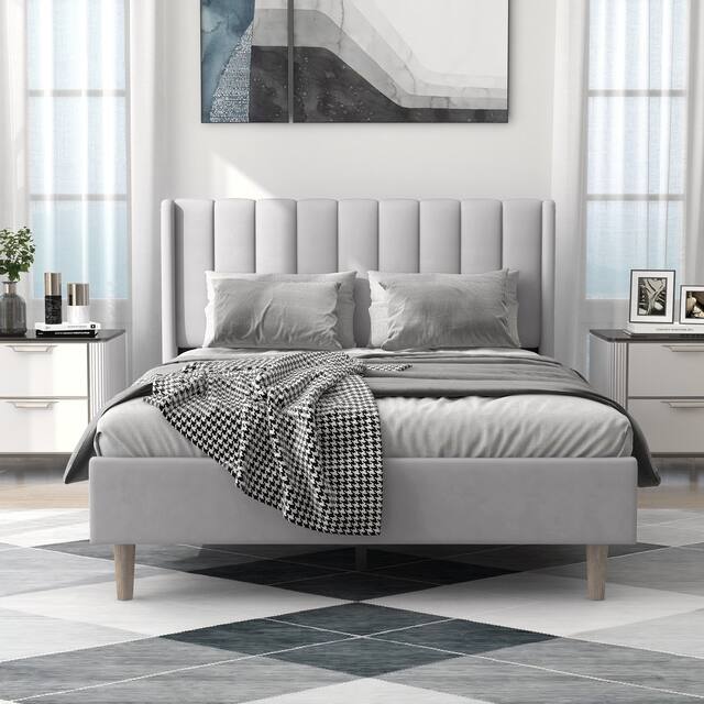 Alazyhome Upholstered Platform Bed Frame
