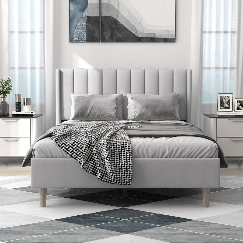 Alazyhome Upholstered Platform Bed Frame