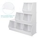 preview thumbnail 5 of 15, UTEX Toy Storage Organizer,Stackable Kids Toy Storage Cubby,Toy Boxes and Storage for Playroom,Bedroom,Nursery School,White