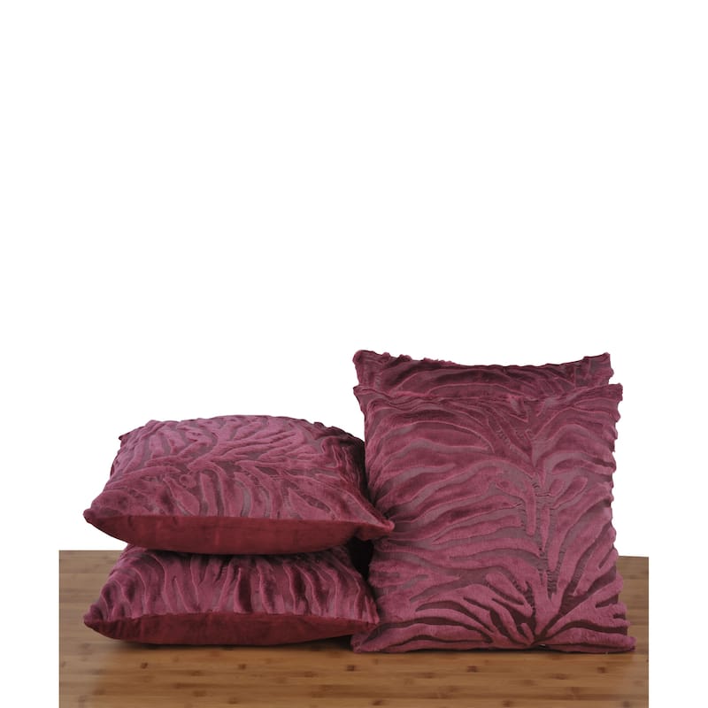 Serenta EmbossedMink 4 Pcs Throw Pillow Cushion Case Cover Shell Set