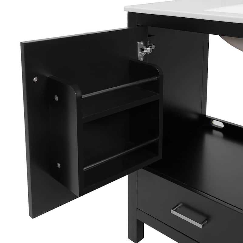 36"Freestanding Bathroom Vanity with Ceramic Sink
