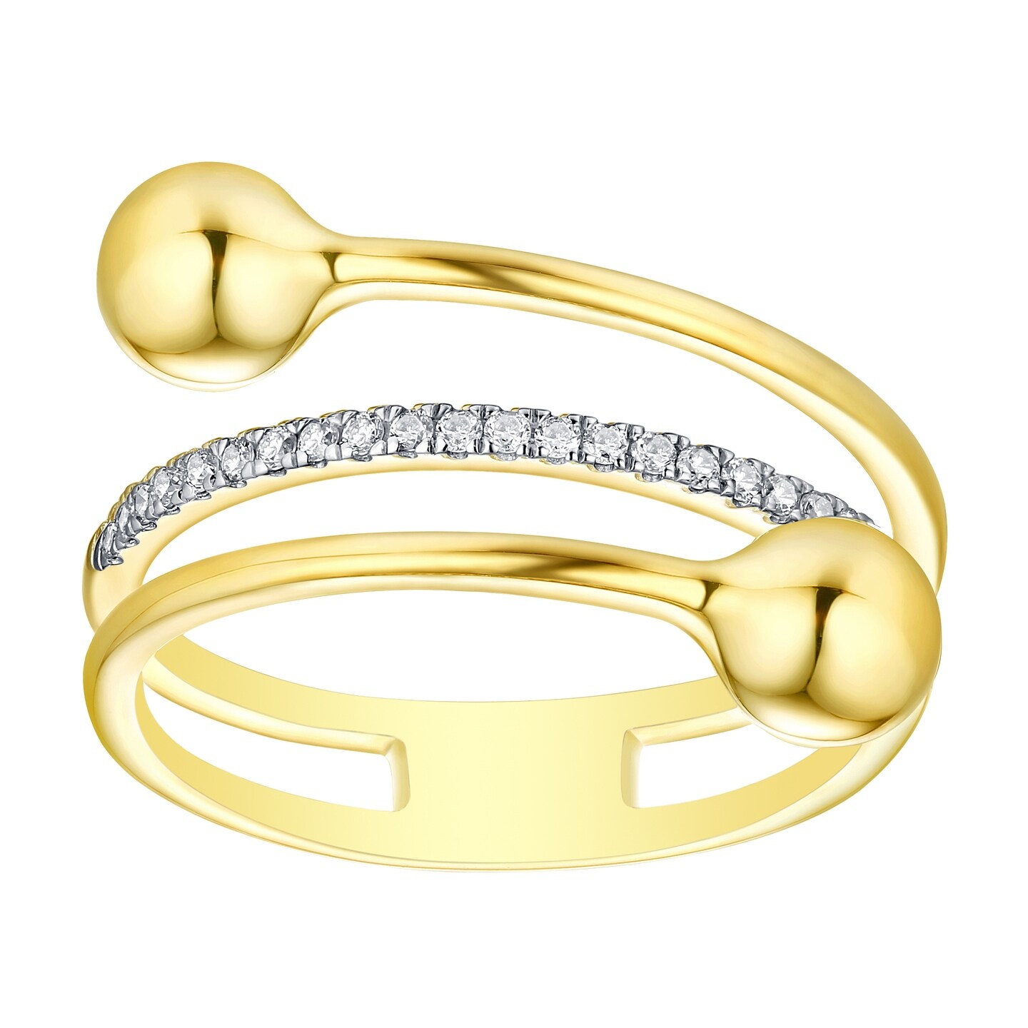 Prism Jewel 1.00MM 0.08CT G-H//I1 Natural Diamond Light Weight Fancy Ring