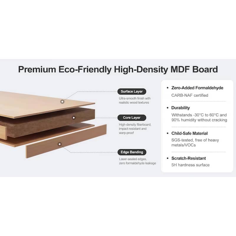 Modern Art Deco Sideboard, 6-Door Sideboards Accent Cabinet Modular Wooden Buffet With Storage - 58.8''