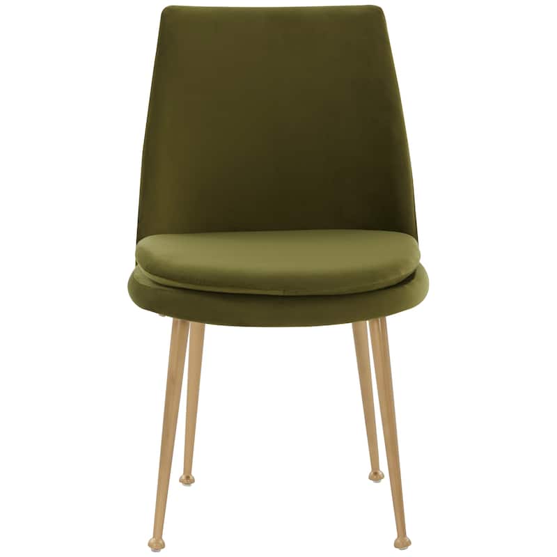SAFAVIEH Couture Engeltje Upholstered Dining Chair - 20 In W x 22 In D x 33.5 In H - 20Wx22Dx34H
