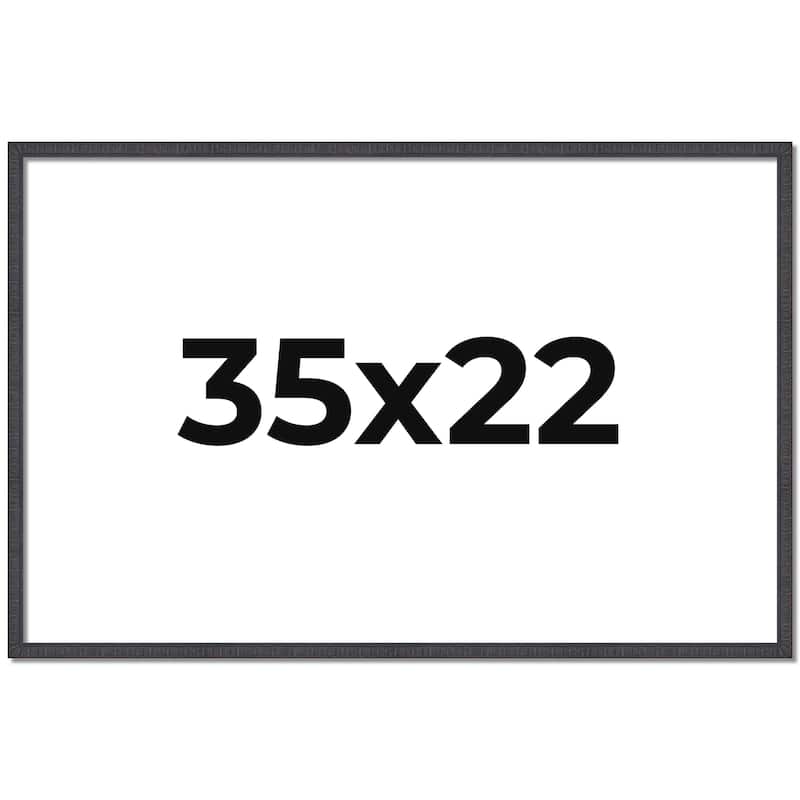 35x22 Frame Brown Solid Wood Picture Frame - Complete Modern Photo