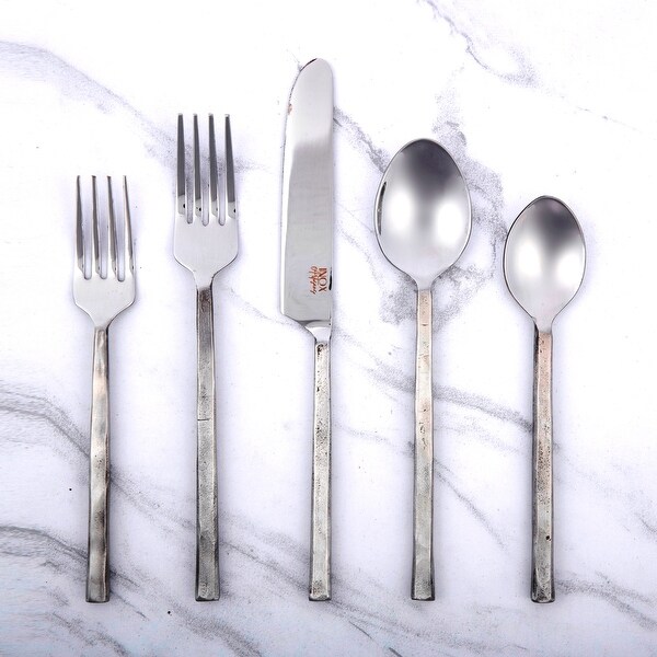 Inox Jason Design 20-piece Nascent Steel Flatware Set. Opens flyout.
