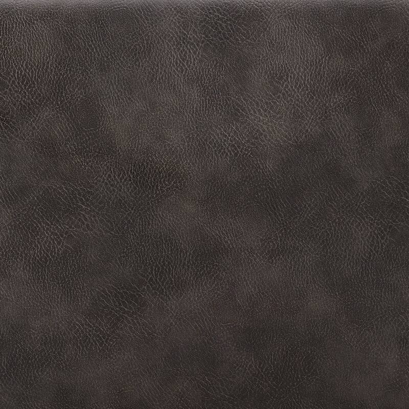 Juni Side Chair in Light Gray Fabric and Dark Gray Leatherette with Matte Black Base - Set of 2