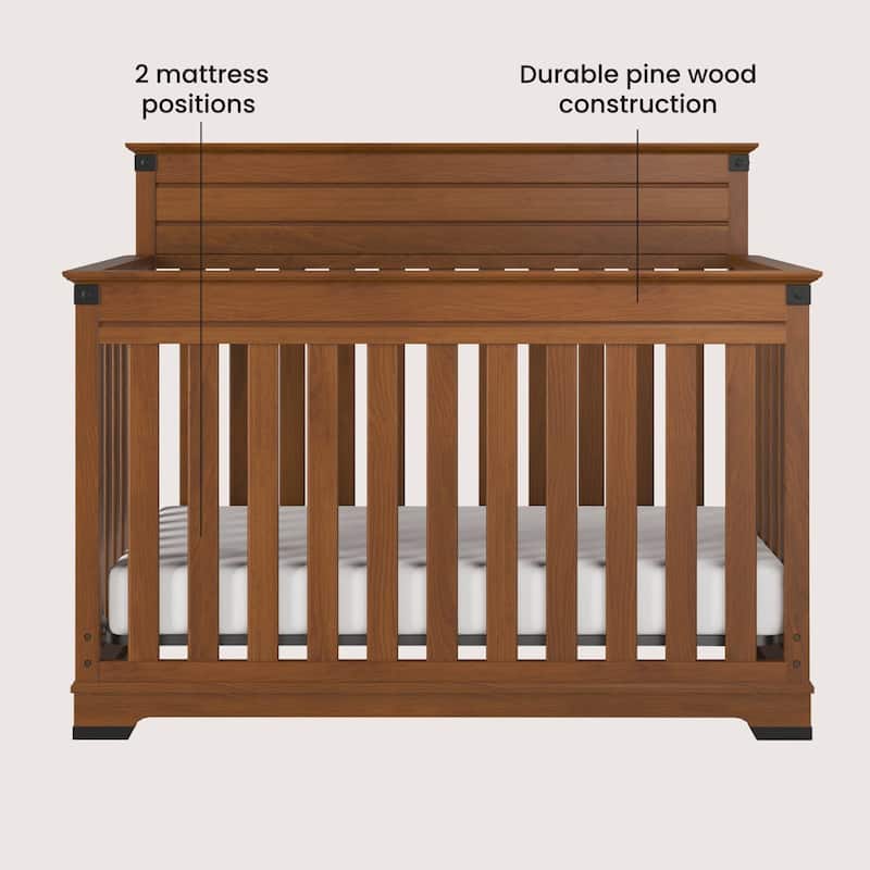 Child Craft Redmond Full Panel 4 in 1 Convertible Crib - N/A