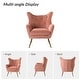 preview thumbnail 29 of 108, Eusebio Tufted Velvet Accent Chair with Wingback, Arms, and Metal Gold Legs for Living Room or Bedroom by HULALA HOME