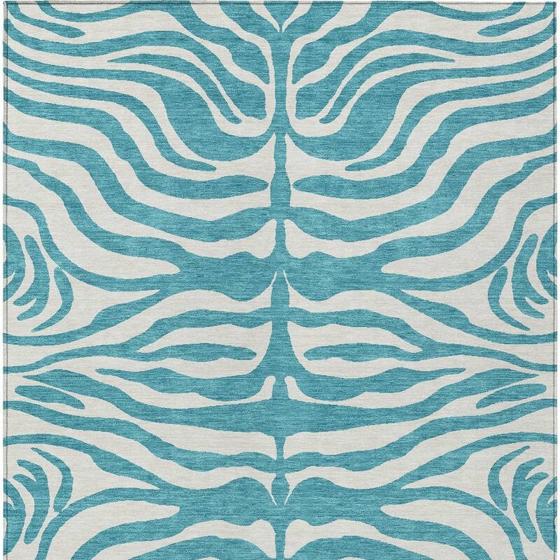 HomeRoots Animal Print Transitional Rectangle Outdoor Rug