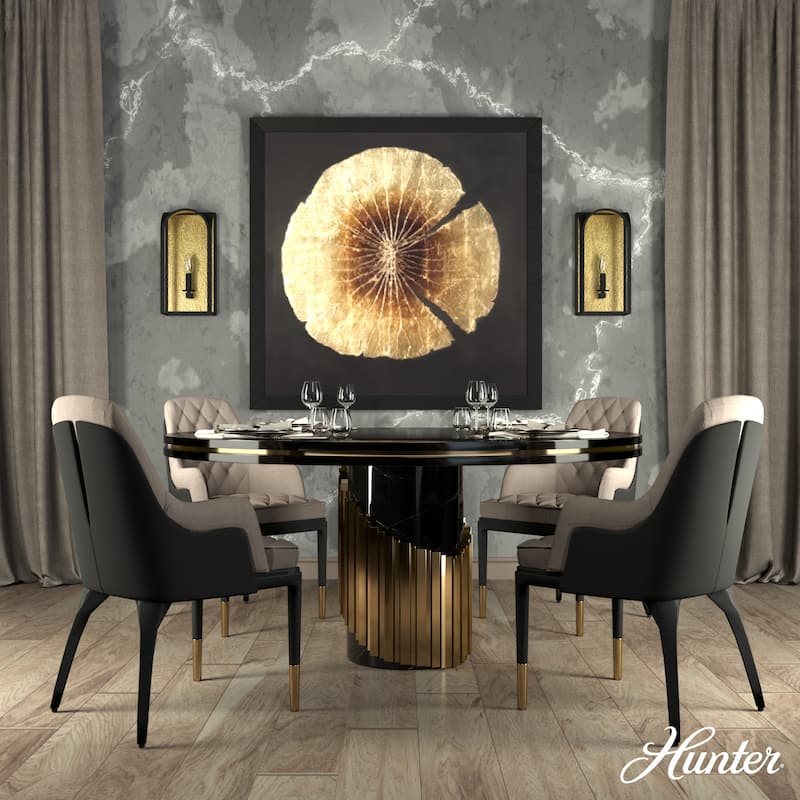 Hunter Dukestown 1-Light Wall Sconce - Dining Room, Hallway, Bathroom, Bedroom - Contemporary, Transitional - Damp Rated!