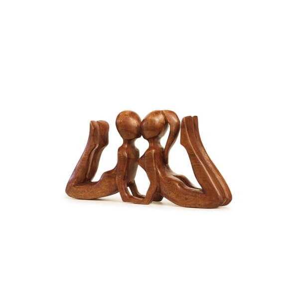 12 Wooden Handmade Abstract Sculpture Statue Handcrafted First Kiss Gift  Home Decor Figurine Decoration Hand Carved - On Sale - Bed Bath & Beyond -  33849278
