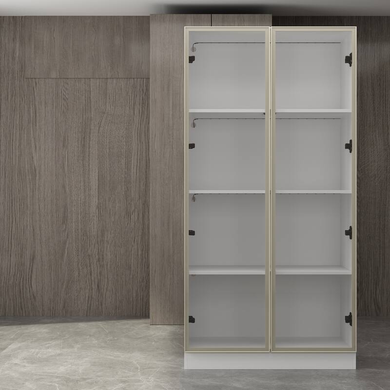 Multifunctional Tall Storage Bookcase for Office, Living Room, Bedroom
