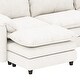preview thumbnail 18 of 28, Moasis 142 Inch Modular Velvet Sectional Sofa with Movable Ottoman and Pillow Armrest for Living Room
