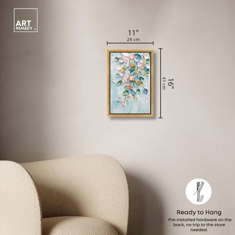 Textured Tendrils II Canvas by Art Remedy