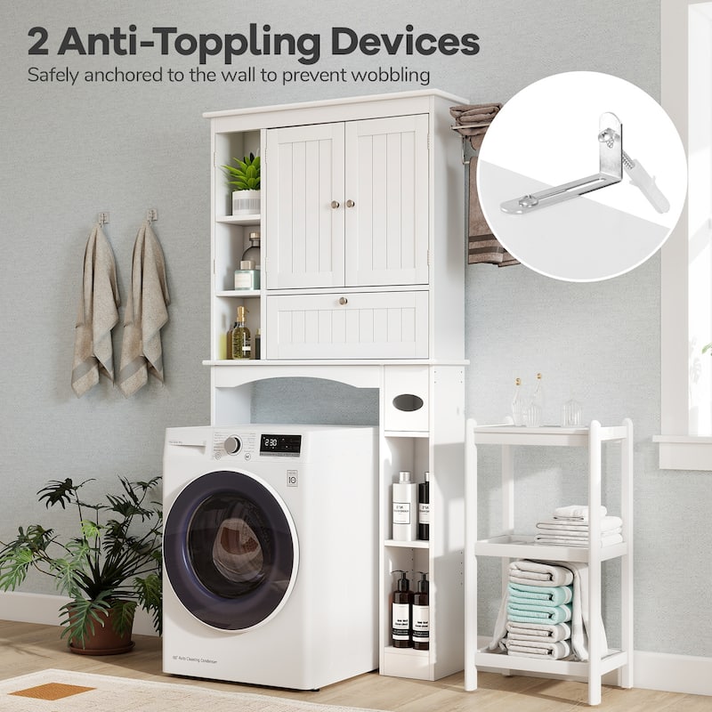 Costway Over the Toilet Storage Cabinet Bathroom Storage Organizer - See Details