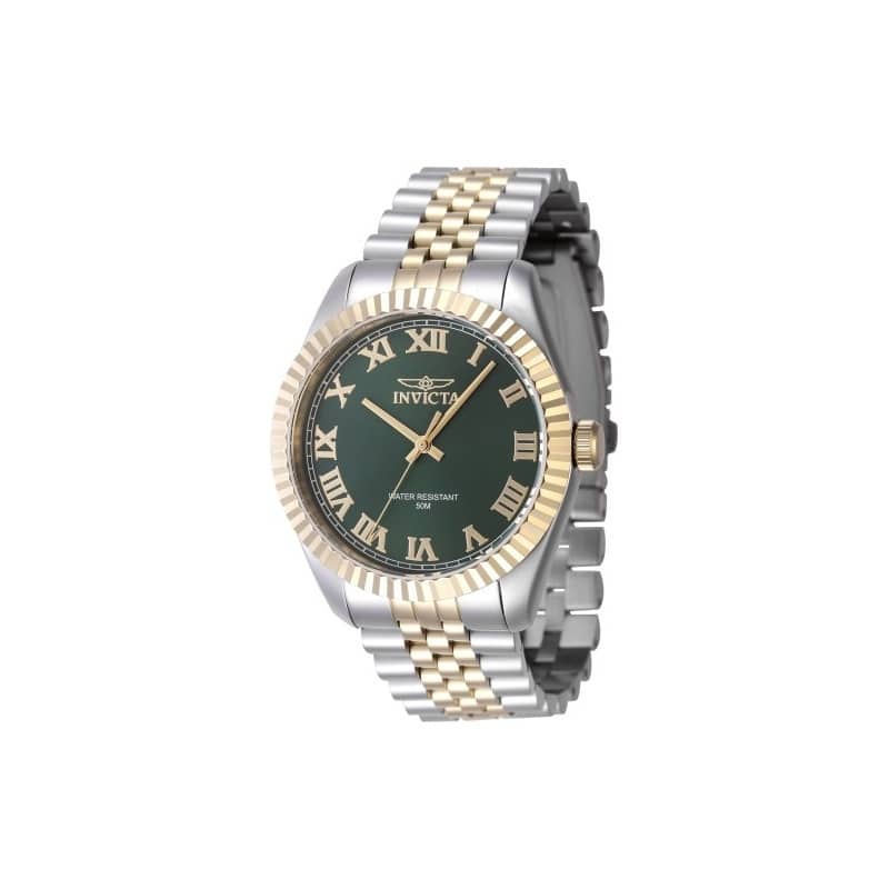 Invicta Men's 47403 Specialty Quartz 3 Hand Green Dial Watch