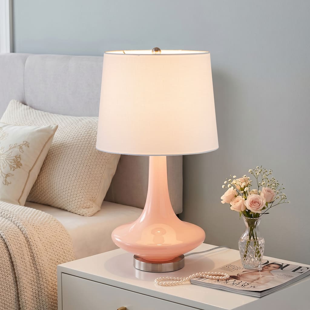 C Cattleya 24-inch Indoor Table Lamp with Fabric Shade
