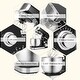preview thumbnail 7 of 36, 3.2Qt Stand Mixer, 6-Speed Lightweight Kitchen Mixer with Whisk, Hook