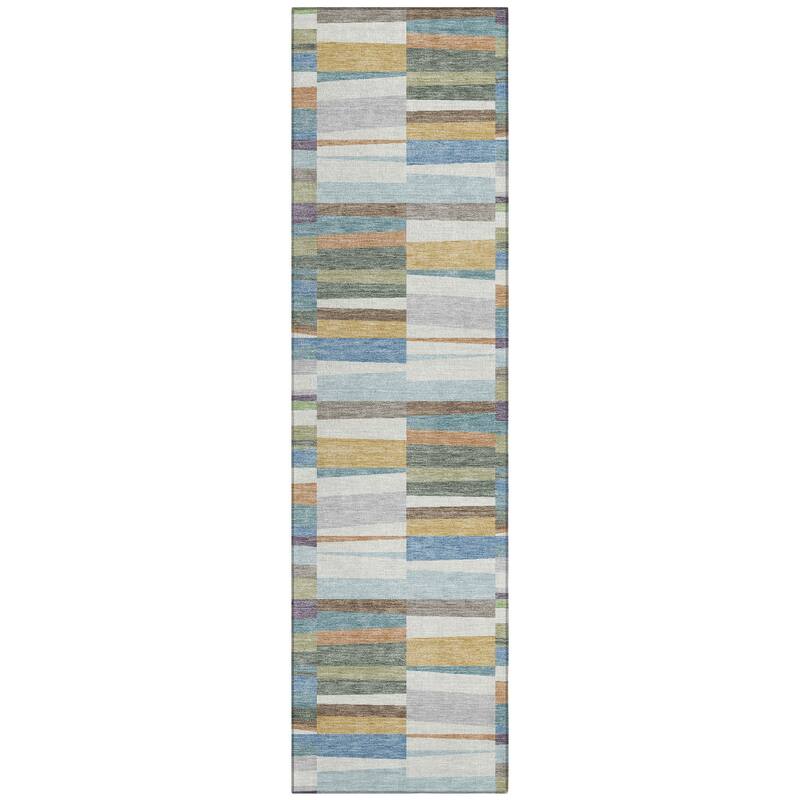 Machine Washable Indoor/ Outdoor Modern Antonito Chantille Rug