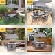 8-Piece Patio Dining Set, Garden Outdoor Table Set with Tilted