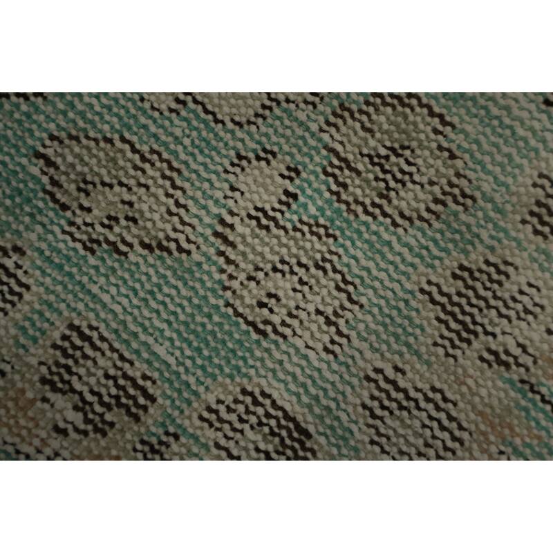 Hand Knotted Oriental 100% Wool Carpet Transitional Floral Oranges & Rust Anatolian Area Rug - 10' 0'' X 5' 8''