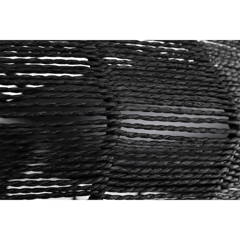 Akasha 28 Inch Rattan Rope Fandelier 6 Light with Remote (Color Optional)