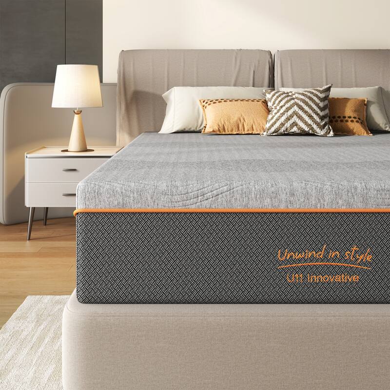 King Size Mattress, 10 Inch Memory Foam Mattress, Fiberglass Free, Breathable Cooling Layers, Certified Safe Materials