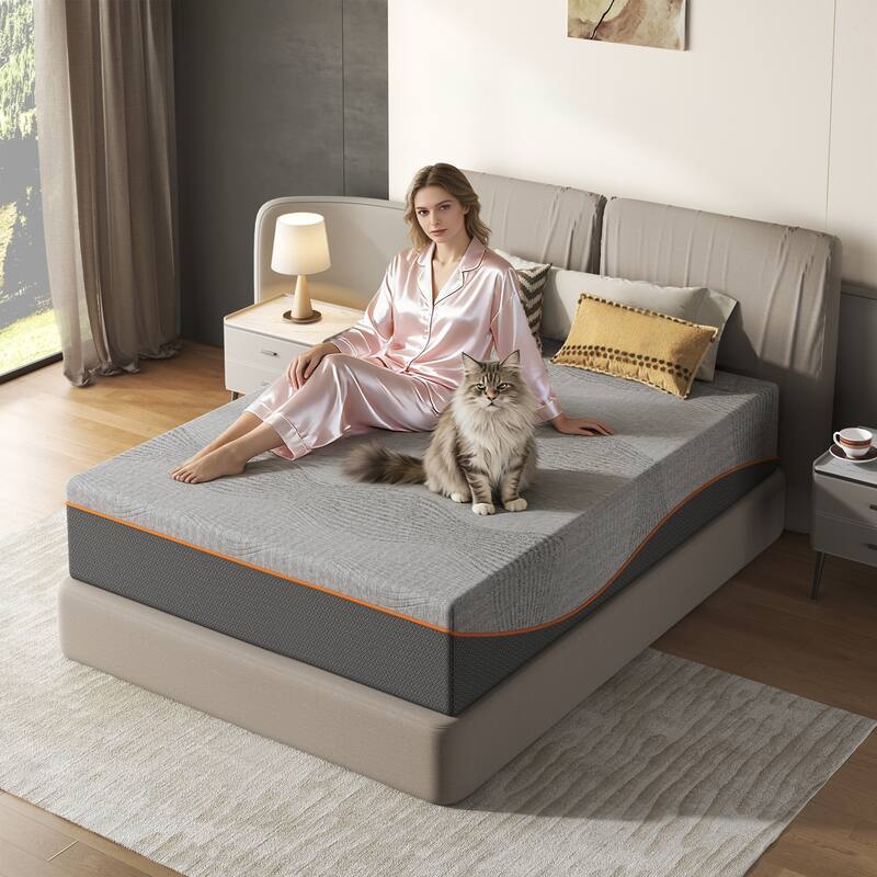 Full Size Mattress, 12 Inch Memory Foam Mattress, Fiberglass Free, Breathable Cooling Layers, Certified Safe Materials