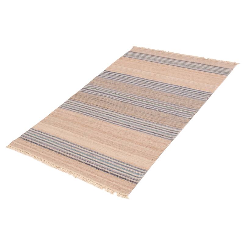 Boho Beige Kilim 4'11" x 8'1" - 4'11 x 8'1