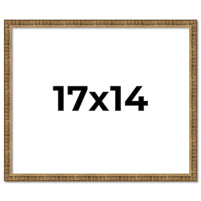 17x14 Frame Gold Picture Frame - Complete Modern Photo Frame Includes