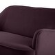 preview thumbnail 10 of 117, Barbara 43" Contemporary Velvet Loveseat Sofa with Goldtone Metal Legs by HULALA HOME