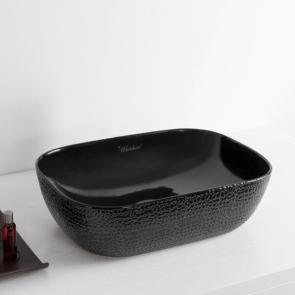 Whitehaus WH71302 Isabella Plus 19-3/4" Vitreous China Vessel Bathroom Sink